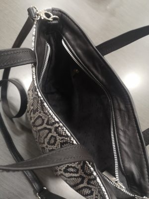 BOLSO CAPAZO COMBINADO CON NAPA Y PIEL GRABADA