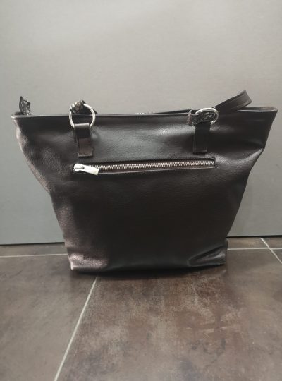 BOLSO CAPAZO COMBINADO CON NAPA Y PIEL GRABADA